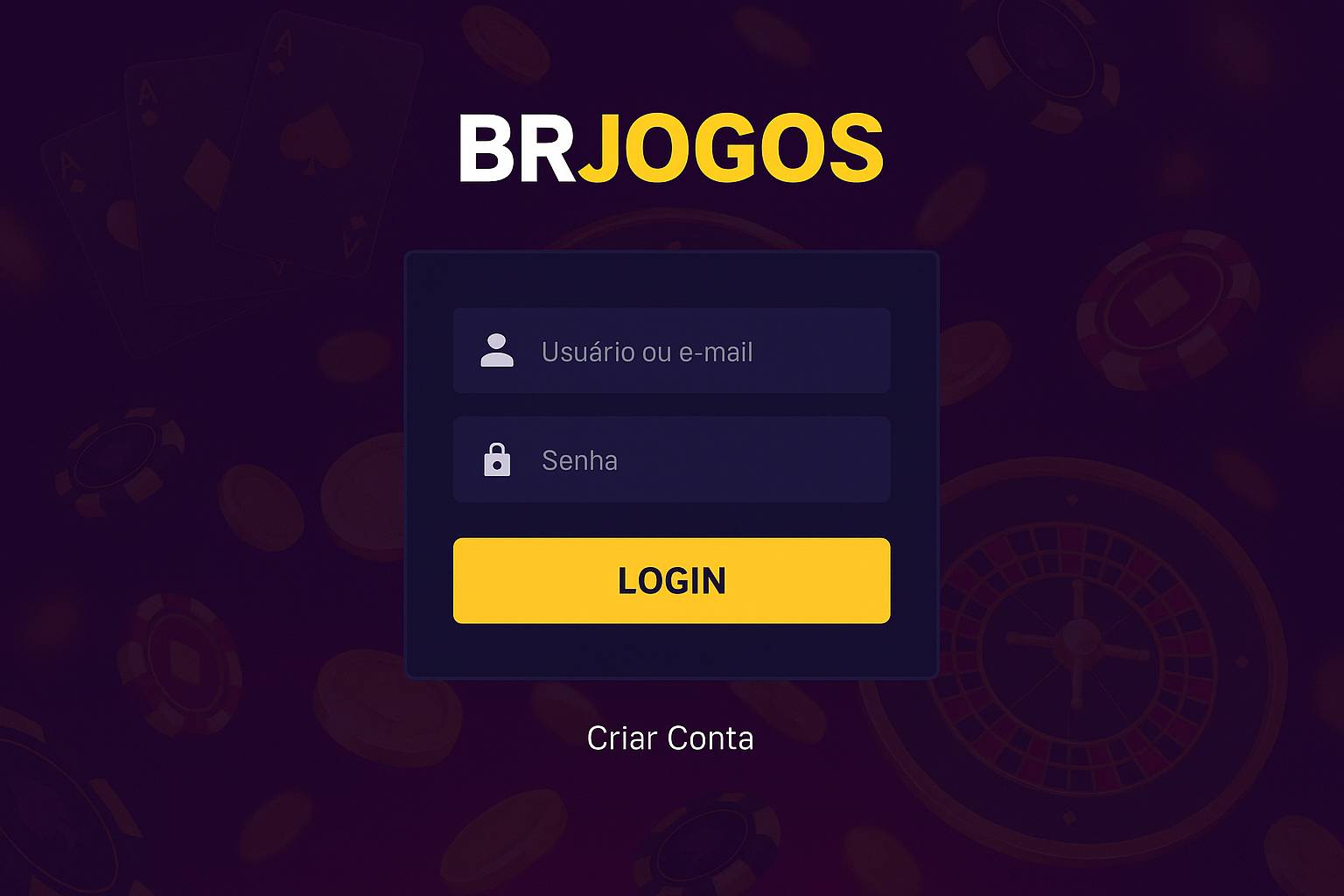 Login no Cassino BRJOGOS